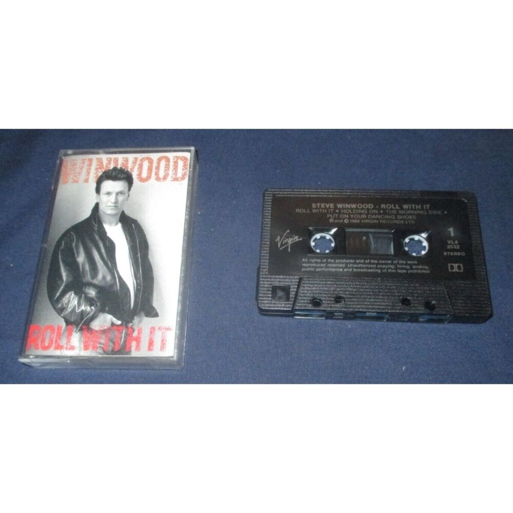 Steve Winwood - Roll With It on cassette (Virgin Records Canada, 1988)